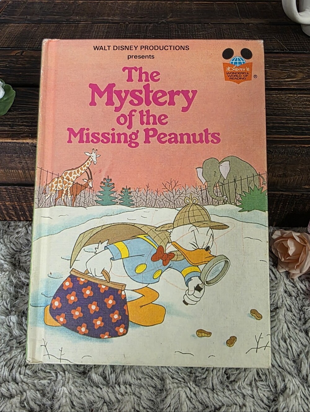 Vintage Disney Kids Book The Mystery of the Missing Peanuts 1970s Hardcover